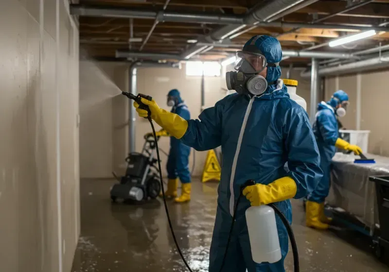 Basement Sanitization and Antimicrobial Treatment process in Byron, IL